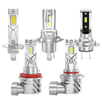 Système d'éclairage automobile tout-en-un de petite taille, branchement direct, phare de voiture H1 H4 H7 H11 9005 9006, phares à LED