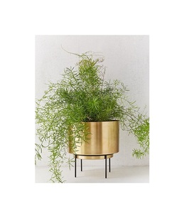 Pots de fleurs et jardinières modernes en métal avec finition mate lisse et forme arrondie Nouvelle arrivée Décor de jardin urbain - Product Image 4