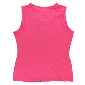 Débardeur de course ample pour femme Fila, rose/multicolore, logo personnalisé, grande taille, style sport d'été, imprimé en spandex - Product Image 3