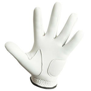 Gant de golf pour homme en cuir de cabretta véritable, durable et longue durée, avec ajustement naturel breveté, main gauche, blanc - Product Image 3
