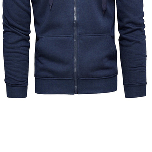 Fabricant de vêtements de sport pour hommes en polaire épaisse de haute qualité, personnalisés avec des motifs en relief, impression puff, fermeture éclair, polyester/coton, lavés, pour l'hiver - Product Image 3