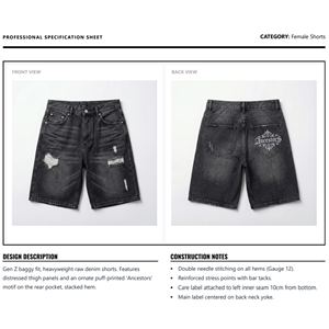 Shorts de Mezclilla para Mujer, Personalizados, Lisos, Teñidos, Estilo Urbano, Corte Regular, Desgastados, Casuales, de Gimnasio, Pantalones Cortos, Cintura Alta, Poliéster/Algodón - Product Image 5