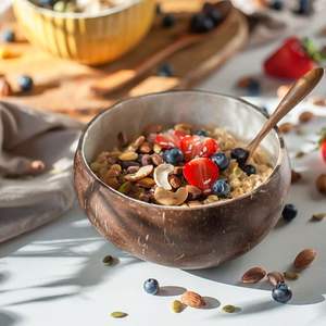 ชามกะลามะพร้าว2025พร้อมช้อนชุดชามกะลามะพร้าวย่อยสลายได้เป็นมิตรต่อสิ่งแวดล้อมพร้อมโลโก้ Eco2go เวียดนาม - Product Image 6