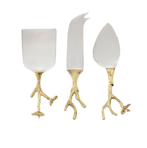 Épandeur de beurre Fourchettes Cutter Custom made Moderne En Acier Inoxydable Fromage Outils Couteaux De Cuisine Ensemble avec Poignée En Métal - Product Image 5