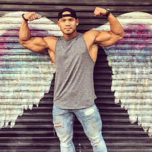 เสื้อกล้ามออกกำลังกายแขนกุดแห้งเร็วเสื้อกล้ามเข้ายิมเส้นใยฝ้ายไม้ไผ่ระบายอากาศได้พิมพ์ลายสไตล์กล้ามเนื้อสำหรับผู้ชาย - Product Image 1