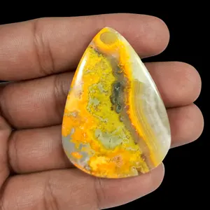 Batu Permata Jasper Lebah Bumble Alami Banyak Campuran Bentuk dan Ukuran Cabochon Buatan Tangan untuk Membuat Perhiasan Batu Permata