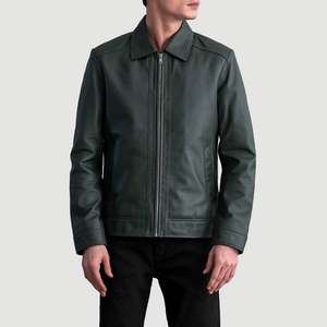 Autumn Collection Genuine <b>Sheepskin</b> <b>Jacket</b> Inferno Green XS Reversible Hooded Zippered Closure Waterproof Patchwork Design - Product Image 4