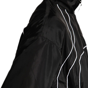 Ensemble coupe-vent athlétique pour homme Veste et short à fermeture éclair intégrale avec bordure contrastée Ensemble de 2 shorts coupe-vent légers pour homme - Product Image 4