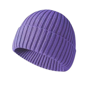 2025 Venta al por mayor Beanie Knitted Warm Beanies Fabricantes de calidad superior Acrylic Knitted Hats Fisherman Beanie Cap - Product Image 6