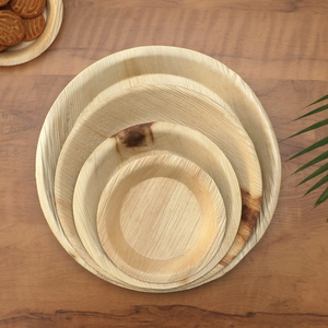 Platos desechables redondos sostenibles, vajilla ecológica compostable biodegradable para fiestas, eventos y comidas diarias - Product Image 5