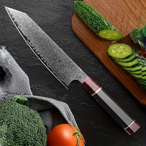 Wholesale Customized OEM ODM Cutlery Factory Professional Japanese Chef Knife Damascus Steel Slice <b>Vegetable</b> Fruit Kitchen Knife - Product Image 5