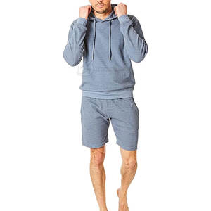 Wholesale Made Men <b>Hoodie</b> & <b>Short</b> Set Fashionable Sportswear Long <b>Sleeve</b> <b>Hoodie</b> & <b>Shorts</b> Sets - Product Image 4