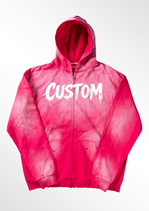 Sweat à capuche oversize en coton 100% avec fermeture éclair et effet délavé pour homme |   Fabricant sur mesure de vêtements streetwear en denim délavé 420 GSM - Product Image 4