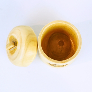 Contenedor de café de madera de teca ecológico portátil Premium Solución de almacenamiento fresco elegante y funcional para tazas de granos molidos - Product Image 3