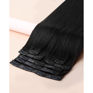 Ensemble de 7 clips volumisants et extensions de cheveux à clipser pour des cheveux volumineux et longs - Product Image 1
