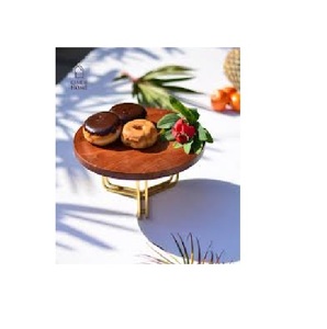 แท่นวางเค้กไม้พิมพ์ลายสีขาวสำหรับตกแต่งบ้านอุปกรณ์ทำเค้กอลูมิเนียมอัลลอยทนทานสำหรับอบ - Product Image 6