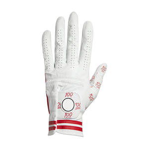 Gants de golf pour hommes et femmes Fourniture en vrac OEM ODM Logo personnalisé d'usine Cabretta Cuir antidérapant Matériau souple, durable et respirant - Product Image 2