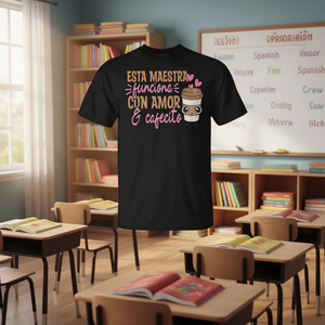 T-shirt bilingue pour enseignantes en espagnol et passionnés de langues hispaniques - Product Image 3