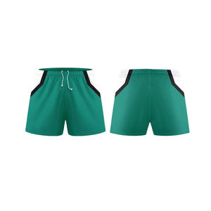 Shorts de rugby unisexes en polyester respirant, antibactérien, évacuant l'humidité, séchage rapide, grande taille, couleur unie, personnalisable - Product Image 2