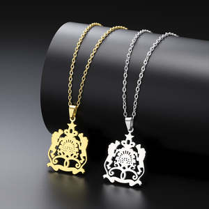 Pendentif en argent sterling 925 avec logo personnalisé, moissanite, plaqué or 14 carats, bijoux minimalistes pour femmes, hommes, unisexe - Product Image 4