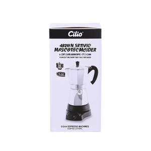 Cafetera Eléctrica Cilio de 480W, 6 Tazas, Accesorios de Aluminio para Mesa, 11.5cm, Máquinas de Espresso, Público Objetivo: Amantes del Café - Product Image 3