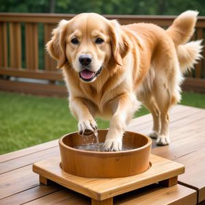Bol en bois surélevé réglable en hauteur prix d'usine direct mangeoire pour animaux de compagnie en bois avec support acheter auprès de l'exportateur indien - Product Image 6