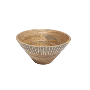 Bol à fruits de forme ronde en bois décoratif fait à la main pour ustensiles de cuisine de table bol à salade maison et hôtels nourriture et collations bols de service - Product Image 5