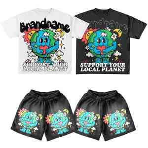 <b>Men</b> Summer Casual <b>Shorts</b> <b>Set</b> 100% Cotton Two Piece Outfit Including <b>Short</b> Sleeve <b>T</b> <b>Shirt</b> <b>And</b> <b>Shorts</b> Breathable <b>And</b> Stylish - Product Image 4