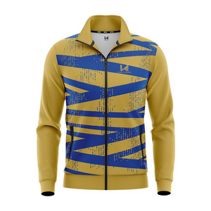Vêtement de sport unisexe respirant à fermeture éclair intégrale personnalisé, veste bomber à logo imprimé en patchwork brodé, coupe ample, vêtement d'extérieur formel - Product Image 4