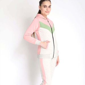 Wholesale Custom <b>Women</b> Zipper Tracksuit Comfortable and Fashionable Two-Piece Sportswear with Full Zipper <b>Jacket</b> and Trackpants - Product Image 2