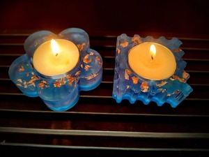 Portavelas de resina con tema oceánico decorativo para el hogar y la playa, soporte de vela de resina de estilo Vintage con acento para decoración festiva - Product Image 5