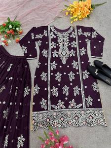 ชุดเดรสชุดเดรสใส่ทำงานปักลายแบบดั้งเดิมสีสวยชุดใส่ปาร์ตี้ดีไซน์ใหม่ - Product Image 5