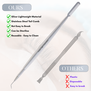 New Arrival Lash Lift <b>Tool</b> Metal Multi Purpose Dual Sided Nonslip Grip 45 Degree Pointed Tip with Cut Perfect Perm Rods - Product Image 5