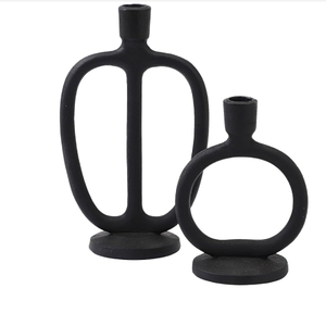 Candelabros de metal con acabado negro, candelabro decorativo hecho a medida para decoración de mesa, Festival de Navidad - Product Image 3