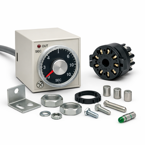 Relé de Retardo de Tiempo Analógico H3-TF 3S DC24, Temporizador de Automatización Industrial para Accesorios de Computadora - Product Image 3