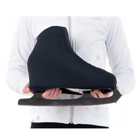 Couvre-chaussures ajustables en néoprène pour patins à glace, patins à roulettes et patins de sport, avec logo personnalisé, pour l'extérieur et l'entraînement.