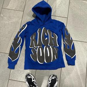 Otoño Invierno moda traje estilo Hip Hop Casual pulóver sudadera 3D bordado letras con capucha para Puff estampado para Mujeres Hombres - Product Image 3