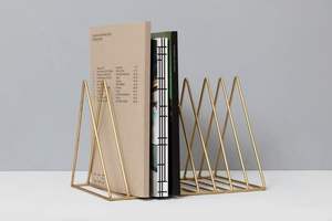 Porte-revues élégant en métal noir de concepteur pour le bureau à domicile ou l'hôtel support incroyable au prix de gros meilleure qualité - Product Image 2