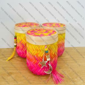 Gergean Occasion Arabian High Quality Bamboo Box Ramadan Woven Bamboo Boxes with accessories Decorative Made in Vietnam - Product Image 4