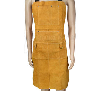 Tabliers de soudage personnalisés en cuir légers et confortables avec 6 poches, à faible MOQ, pour vêtements de travail de sécurité sans manches à motif personnalisé - Product Image 2