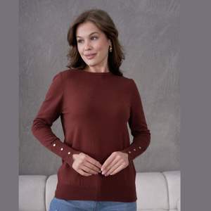 Femmes col rond manches longues haute qualité confortable et élégant haut tricot pull automne hiver vêtements fabricants - Product Image 1