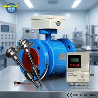 Débitmètre électromagnétique KY Accuracy, compteur BTU, compteur de calories, en acier inoxydable à brides pour liquides chimiques et fluides industriels CE