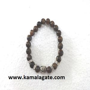 Agate naturelle faite à la main Mookaite pierres précieuses Bracelet perles pierre semi-précieuse artisanat métal bouddha guérison Chakra motif cristal - Product Image 6