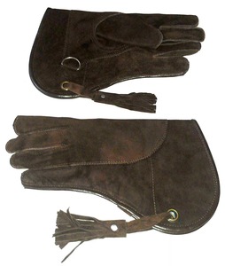 Gants de fauconnerie et équipements de fauconnerie personnalisés de haute qualité en cuir de vachette véritable de haute qualité - Product Image 4
