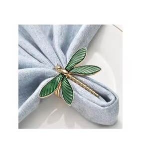 Servilletero de boda con diseño de mosca, decoración de vajilla, servilleteros de tejido y aros, artículos de Hotel para el hogar y decoración de restaurante - Product Image 1