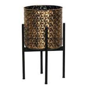 Jardinière moderne en métal antirouille couleur dorée élégante décoration de plantes intérieurs de maison et de bureau très demandés pots de plantes à fleurs - Product Image 3