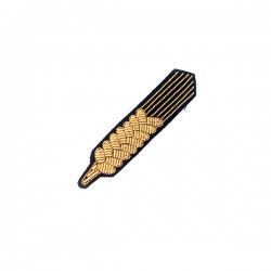 Wholesale Best Quality New Design Bullion Wire Brooches Beautiful Embroidered Leave Brooches Customized Size Low Price-#0009019 - Product Image 2
