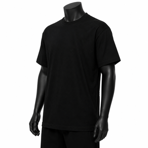 Camiseta Negra de Manga Corta para Hombre con Estampado de Calavera, Estilo Urbano, Corte Regular, Cuello Redondo, Jersey de Algodón, Camiseta con Gráficos - Product Image 3