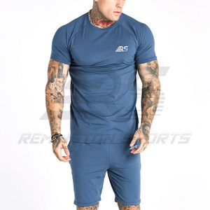 Wholesale Summer Wear New Design Men Casual <b>Twin</b> <b>Sets</b> Short Sleeve T Shirt Shorts <b>Twin</b> <b>Set</b> Men's - Product Image 3