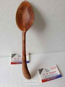 Juego de mini cucharas de cocina de madera Natural respetuosas con el medio ambiente personalizadas Newell, cucharas de madera con logotipo grabado para té y bodas - Product Image 3